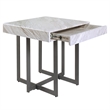 Furniture of America Vasket Contemporary Metal 3-Piece Coffee Table Set in Gray