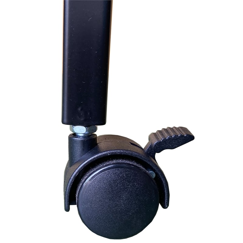 Furniture of America Froy Metal 3-Piece Nesting Table in Black and Walnut