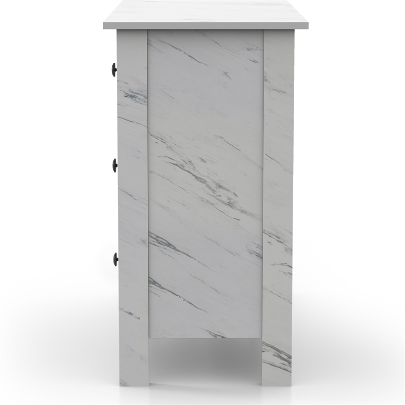 Furniture of America Knott Contemporary Wood 3-Drawer Chest in White