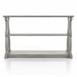 Furniture of America Birch Wood 2-Shelf Console Table in Vintage Gray Oak