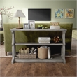 Furniture of America Birch Wood 2-Shelf Console Table in Vintage Gray Oak