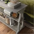 Furniture of America Birch Wood 2-Shelf Console Table in Vintage Gray Oak