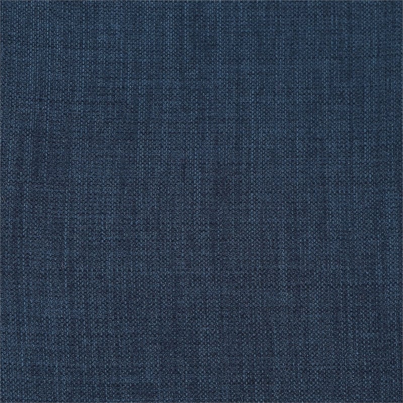 Furniture of America Glanz Fabric Wing-Back Side Chair in Dark Blue (Set of 2)