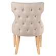 Furniture of America Glanz Fabric Wing-Back Side Chair in Ivory (Set of 2)