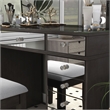 Furniture of America Glanz Wood 3-Piece Vanity Set with USB and LED in Gray