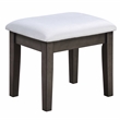 Furniture of America Glanz Wood 3-Piece Vanity Set with USB and LED in Gray