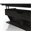 Furniture of America Birch Wood Lift-Top Coffee Table in Black