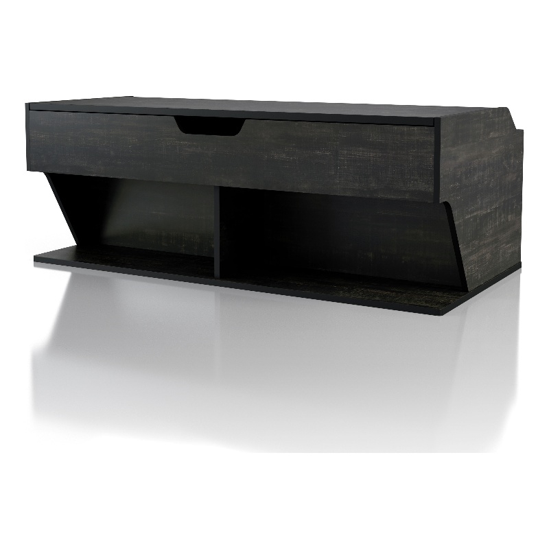 Furniture of America Birch Wood Lift-Top Coffee Table in Black