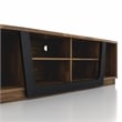 Furniture of America Hart Wood 6-Shelf TV Stand in Light Hickory Brown