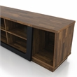 Furniture of America Hart Wood 6-Shelf TV Stand in Light Hickory Brown