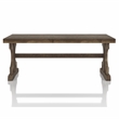 Furniture of America Birch Farmhouse Wood Coffee Table in Reclaimed Oak
