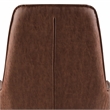 Furniture of America Alto Brown Faux Leather Accent Chair with Padded Headrest