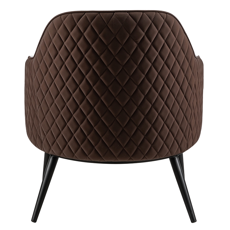 Furniture of America Alto Fabric and Faux Leather Accent Chair in Gray