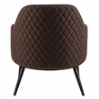 Furniture of America Alto Fabric and Faux Leather Accent Chair in Gray