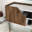 Furniture of America Hart Wood 4-Shelf Floating TV Console in White