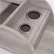 Furniture of America Elm Wood Wall Mounted Makeup Vanity in Coastal White
