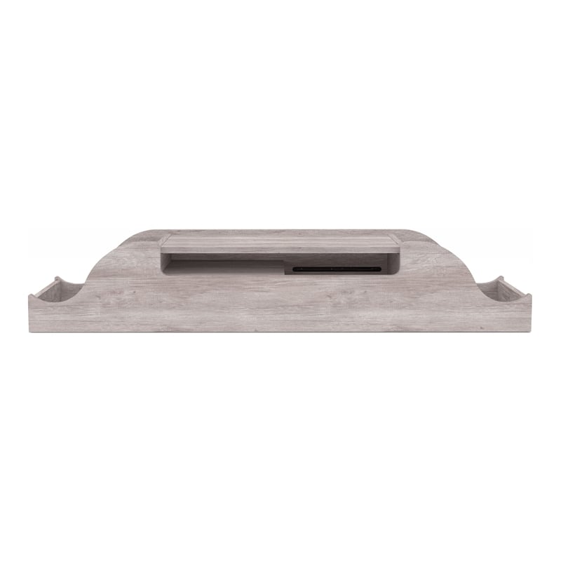 Furniture of America Elm Wood Wall Mounted Makeup Vanity in Coastal White