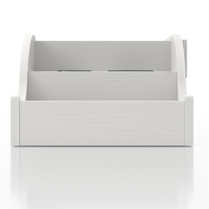 Furniture of America Elm Wood Wall Mounted Makeup Vanity in White