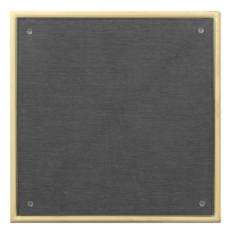 Furniture of America Hjem Aluminum Square Patio Dining Table in Dark Gray
