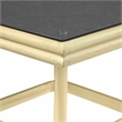 Furniture of America Hjem Aluminum Square Patio Dining Table in Dark Gray