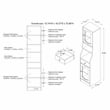 Furniture of America Elm Multi-Storage Wood Tower Cabinet in Espresso