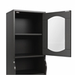Furniture of America Elm Multi-Storage Wood Tower Cabinet in Espresso