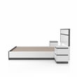 FOA Misti 3-Piece White Wood Storage Bedroom Set - Cal King + 2 Nightstands