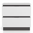 FOA Misti 3-Piece White Wood Storage Bedroom Set - Cal King + 2 Nightstands