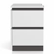 FOA Misti 3-Piece White Wood Storage Bedroom Set - Cal King + 2 Nightstands