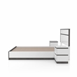 FOA Misti 3-Piece White Wood Storage Bedroom Set - King + 2 Nightstands