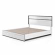 FOA Misti 3-Piece White Wood Storage Bedroom Set - Queen + 2 Nightstands