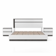 FOA Misti 3-Piece White Wood Bedroom Set - Cal King + 2 Nightstands