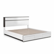 FOA Misti 6pc Wood White Bedroom Set-Cal King+2 Nightstands+Chest+Dresser+Mirror