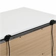 FOA Misti 5pc Wood White Storage Bed Set - Queen+2 Nightstands+Dresser+Mirror