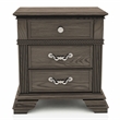 FOA Charo 5pc Gray Wood Bedroom Set-Queen + 2 Nightstands + Dresser + Mirror