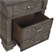 FOA Charo 6pc Gray Wood Bedroom Set-King+2 Nightstands+Chest+Dresser+Mirror