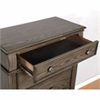 FOA Charo 6pc Gray Wood Bedroom Set-King+2 Nightstands+Chest+Dresser+Mirror