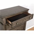 FOA Charo 6pc Gray Wood Bedroom Set-Queen+2 Nightstands+Chest+Dresser+Mirror