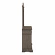 FOA Charo 6pc Gray Wood Bedroom Set-Queen+2 Nightstands+Chest+Dresser+Mirror