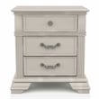 Furniture of America Charo 3pc White Wood Bedroom Set-King + 2 Nightstands