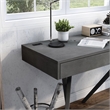 Furniture of America Alto Wood Writing Desk with USB in Gray