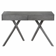 Furniture of America Alto Wood Writing Desk with USB in Gray