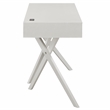 Furniture of America Alto Wood Writing Desk with USB in Luminous White
