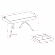 Furniture of America Alto Wood Writing Desk with USB in Luminous White