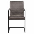 Furniture of America Knolt Fabric Upholstered Armchairs in Dark Brown (Set of 2)