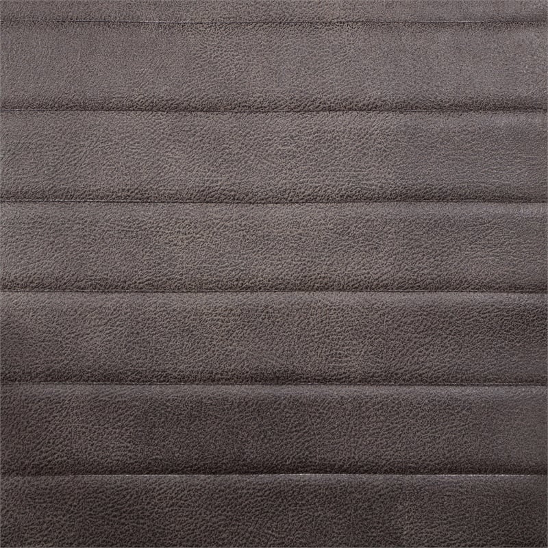 Furniture of America Knolt Fabric Upholstered Armchairs in Dark Brown (Set of 2)