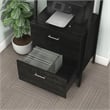 Furniture of America Elm Wood 1-Drawer File Cabinet in Reclaimed Black Oak