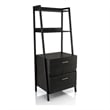 Furniture of America Elm Wood 1-Drawer File Cabinet in Reclaimed Black Oak