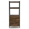 Furniture of America Elm Wood 1-Drawer File Cabinet in Light Brown Hickory
