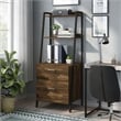 Furniture of America Elm Wood 1-Drawer File Cabinet in Light Brown Hickory